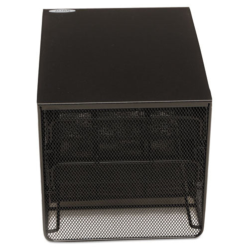 Image of Safco® 3 Drawer Hospitality Organizer, 7 Compartments, 11.5 x 8.25 x 8.25, Black