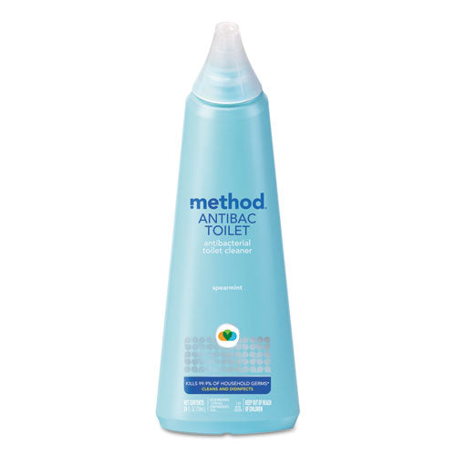 Image of Method® Antibacterial Toilet Cleaner, Spearmint, 24 Oz Bottle, 6/carton