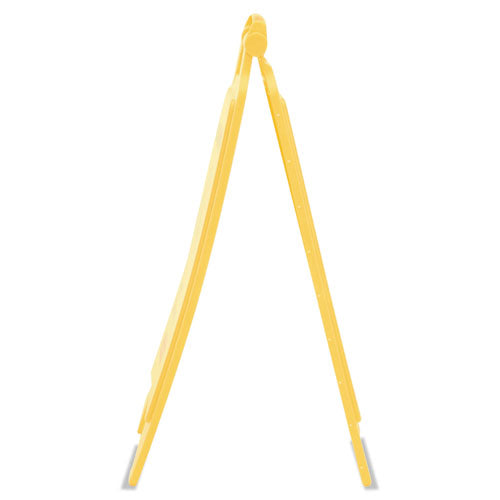 Image of Rubbermaid® Commercial Caution Wet Floor Sign, 11 X 12 X 25, Bright Yellow