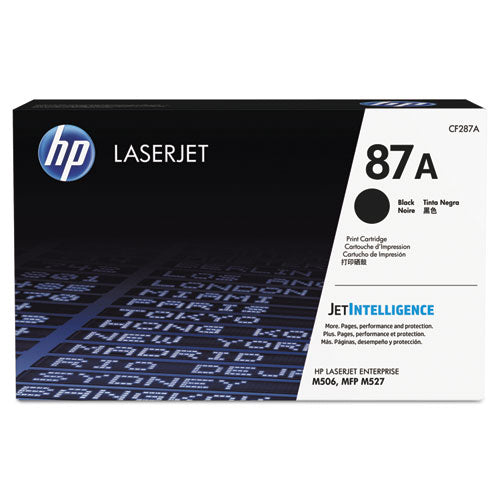 Image of HP HP 87a, (cf287a) Black Original Laserjet Toner Cartridge