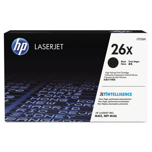 Image of HP HP 26x, (cf226x) High-Yield Black Original Laserjet Toner Cartridge