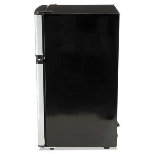 Image of Avanti Counter-Height 3.1 Cu. Ft Two-Door Refrigerator/freezer, Black/stainless Steel