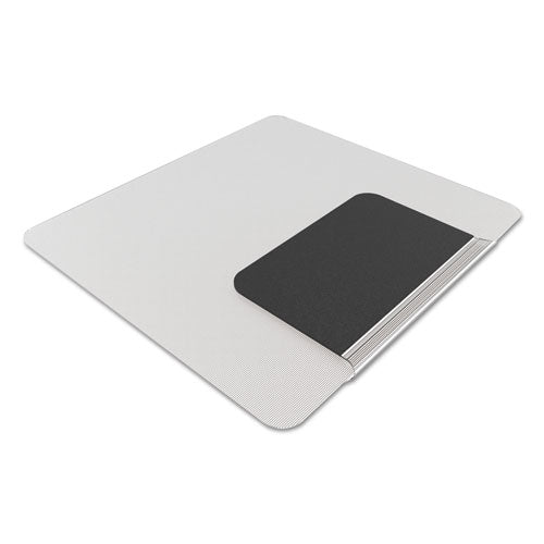 Image of ES Robbins® Sit Or Stand Mat For Carpet Or Hard Floors, 36 X 53 With Lip, Clear/black