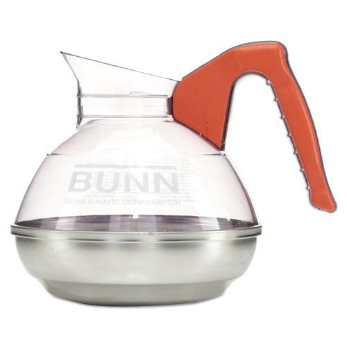 Image of BUNN® Easy Pour Decanter, 64 oz, Orange Handle