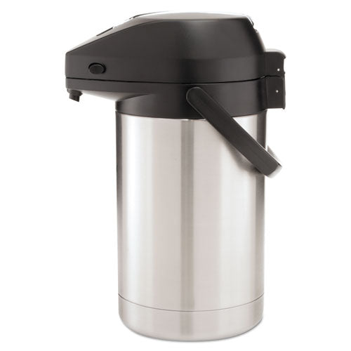 Image of BUNN® 2.5 Liter Lever Action Airpot, Stainless Steel/Black
