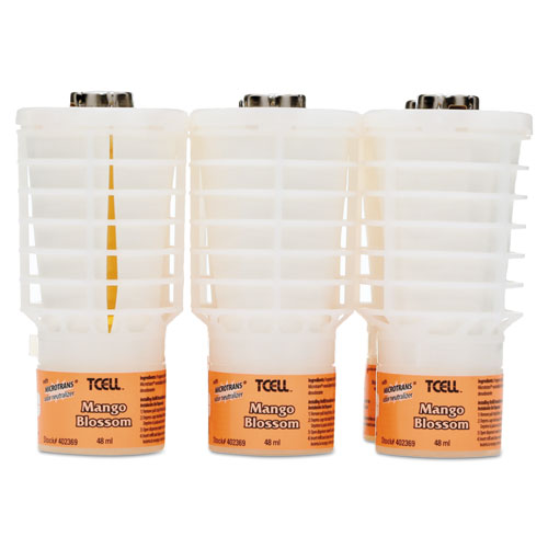 Image of Rubbermaid® Commercial Tcell Microtrans Odor Neutralizer Refill, Mango Blossom, 48 Ml, 6/carton