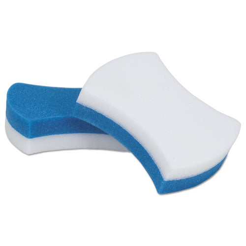 Image of Scotch-Brite PROFESSIONAL Easy Erasing Pad 4004, 2.8 X 4.5 X 1.2, Blue/white, 12/carton