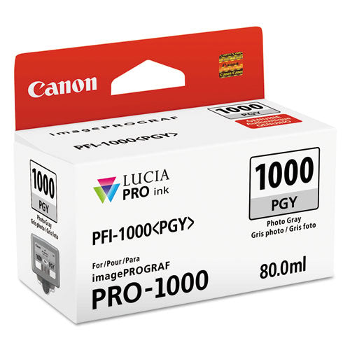 Image of Canon® 0553c002 (pfi-1000) Lucia Pro Ink, Photo Gray