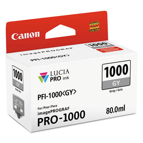 Image of Canon® 0552c002 (pfi-1000) Lucia Pro Ink, Gray