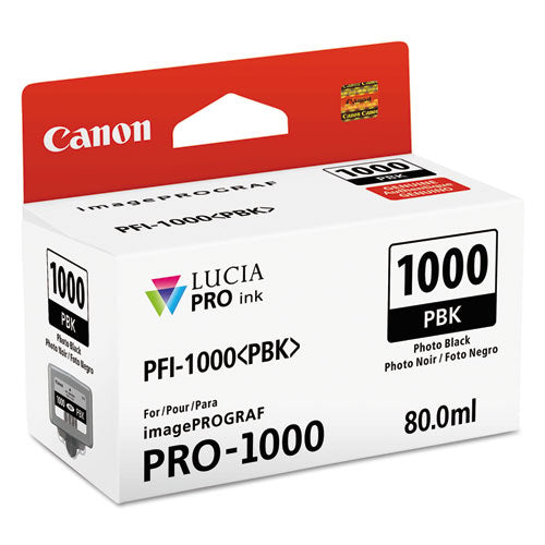 Image of Canon® 0546c002 (pfi-1000) Lucia Pro Ink, Photo Black