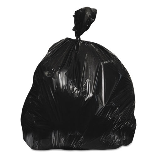 Image of Heritage High-Density Waste Can Liners, 60 gal, 17 mic, 38" x 60", Black, 200/Carton