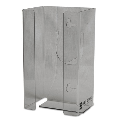 Image of San Jamar® Clear Plexiglas Disposable Glove Dispenser, 1-Box, Plexiglas, Clear, 5.5 x 3.75 x 10