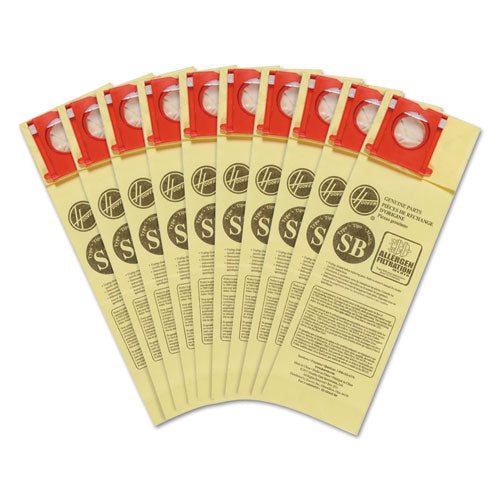 Image of Hoover® Commercial Disposable Vacuum Bags, Allergen Sb, 10/pack