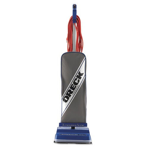 Image of Oreck Commercial Xl Upright Vacuum, 12" Cleaning Path, Gray/blue