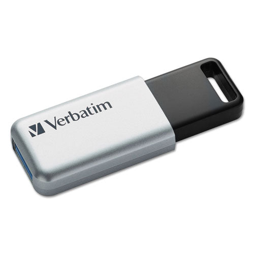 Image of Verbatim® Store 'n' Go Secure Pro Usb Flash Drive With Aes 256 Encryption, 16 Gb, Silver