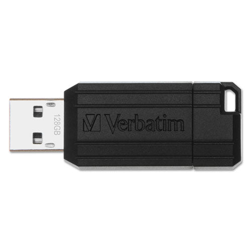 Image of Verbatim® PinStripe USB 2.0 Flash Drive, 16 GB, Black