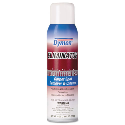 Image of Dymon® Eliminator Carpet Spot And Stain Remover, 18 Oz Aerosol Spray, 12/carton