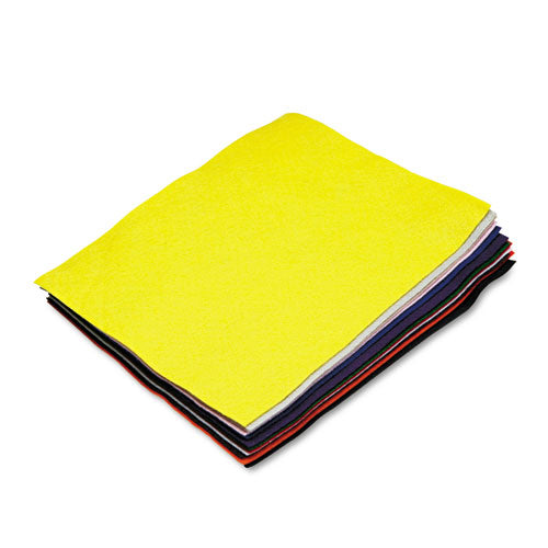 Image of Creativity Street® Felt Sheet Pack, Rectangular, 9 X 12, Assorted Colors, 12/pack