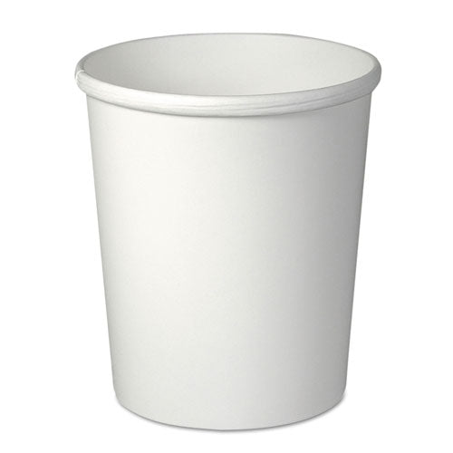 Image of SOLO® Flexstyle Double Poly Paper Containers, 32 oz, White, Paper, 25/Pack, 20 Packs/Carton