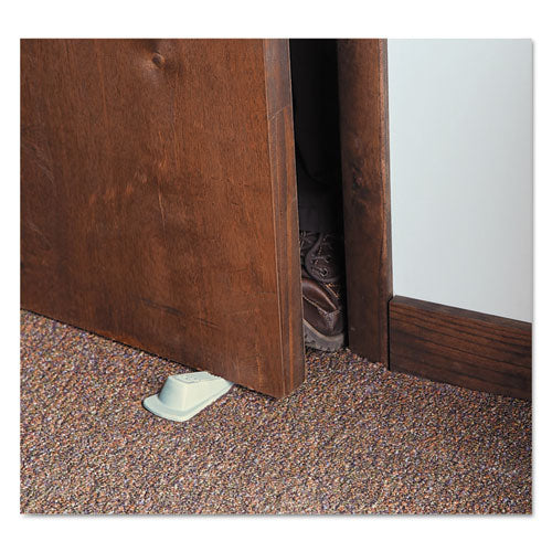 Image of Master Caster® Big Foot Doorstop, No Slip Rubber Wedge, 2.25w X 4.75d X 1.25h, Beige