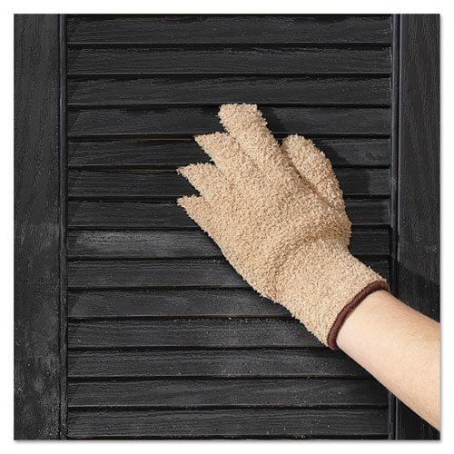 Image of Master Caster® Cleangreen Microfiber Dusting Gloves, 5" X 10, Pair