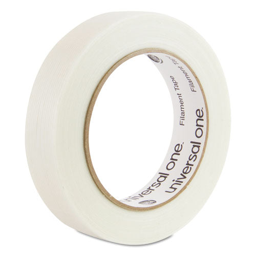 Image of Universal® 350# Premium Filament Tape, 3" Core, 24 Mm X 54.8 M, Clear