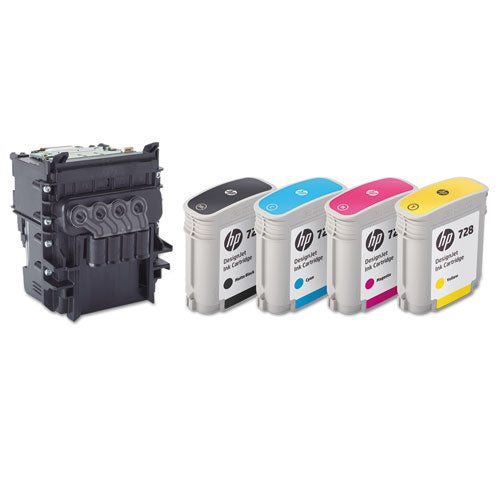 Image of HP HP 729, (f9j81a) Black/cyan/magenta/yellow Printhead