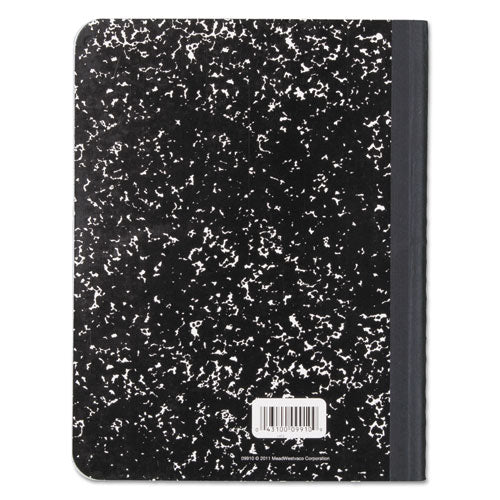 Image of Mead® Composition Book, Wide/Legal Rule, Black Cover, (100) 9.75 x 7.5 Sheets