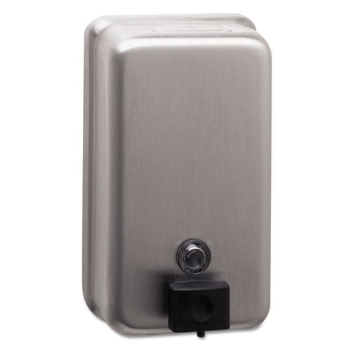 Image of Bobrick Classicseries Surface-Mounted Soap Dispenser, 40 Oz, 4.75 X 3.5 X 8.13, Stainless Steel
