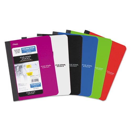 Image of Five Star® Composition Book, Medium/College Rule, Randomly Assorted Cover Color, (100) 9.75 x 7.5 Sheets