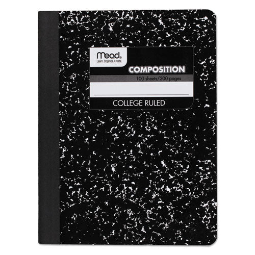 Image of Mead® Square Deal Composition Book, Medium/College Rule, Black Cover, (100) 9.75 x 7.5 Sheets