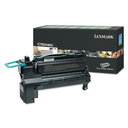 Image of Lexmark C792x4kg Return Program Extra High-Yield Toner, 17,000 Page-Yield, Black