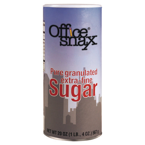 Image of Office Snax® Sugar Canister, 20 oz Reclosable Canister