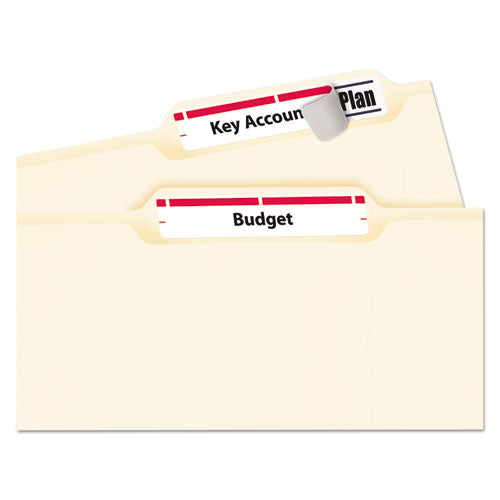 Image of Avery® Permanent Trueblock File Folder Labels With Sure Feed Technology, 0.66 X 3.44, White, 30/sheet, 50 Sheets/box