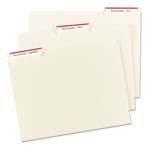 Image of Avery® Permanent Trueblock File Folder Labels With Sure Feed Technology, 0.66 X 3.44, White, 30/sheet, 50 Sheets/box