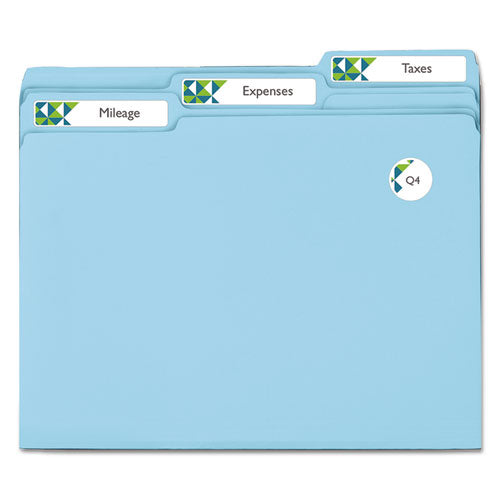 Image of Avery® Permanent Trueblock File Folder Labels With Sure Feed Technology, 0.66 X 3.44, White, 30/sheet, 25 Sheets/pack