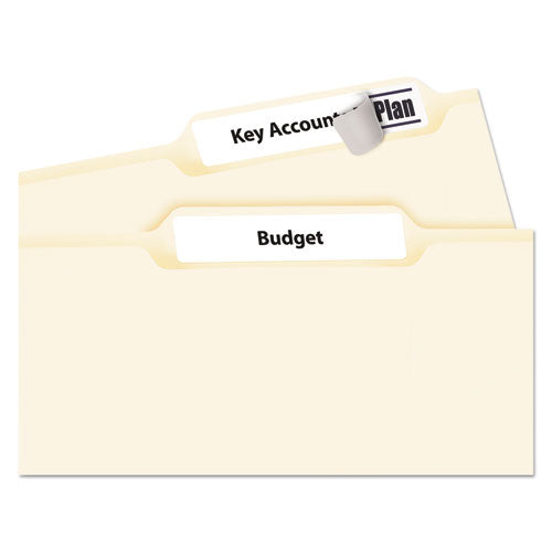 Image of Avery® Permanent Trueblock File Folder Labels With Sure Feed Technology, 0.66 X 3.44, White, 30/sheet, 50 Sheets/box