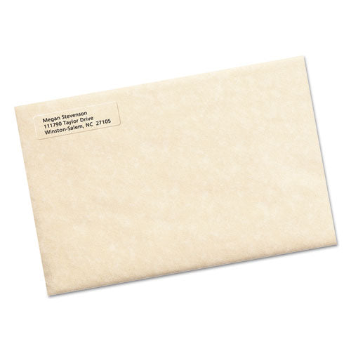 Image of Avery® Matte Clear Easy Peel Mailing Labels W/ Sure Feed Technology, Laser Printers, 0.5 X 1.75, Clear, 80/sheet, 10 Sheets/pack
