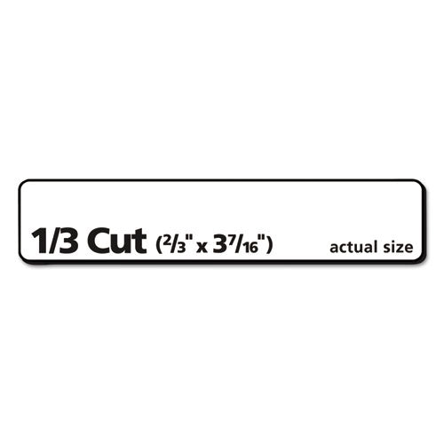 Image of Avery® Removable File Folder Labels With Sure Feed Technology, 0.66 X 3.44, White, 30/sheet, 25 Sheets/pack