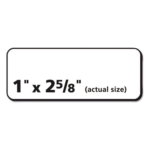 Image of Avery® Matte Clear Easy Peel Mailing Labels W/ Sure Feed Technology, Laser Printers, 1 X 2.63, Clear, 30/sheet, 10 Sheets/pack