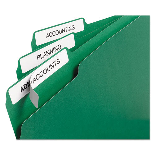 Image of Avery® Permanent Trueblock File Folder Labels With Sure Feed Technology, 0.66 X 3.44, White, 30/sheet, 50 Sheets/box