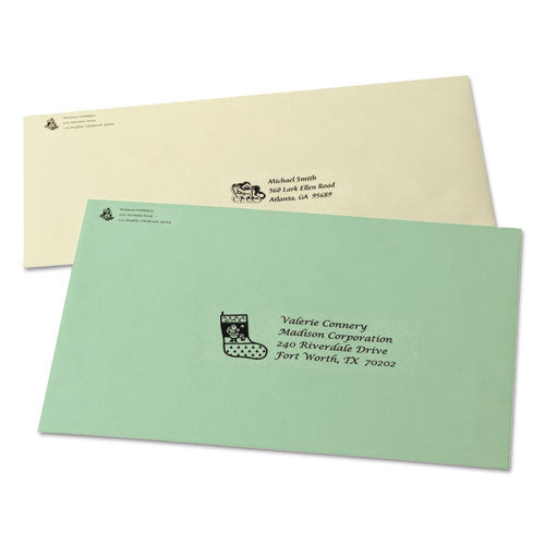 Image of Avery® Matte Clear Easy Peel Mailing Labels W/ Sure Feed Technology, Laser Printers, 1 X 2.63, Clear, 30/sheet, 50 Sheets/box