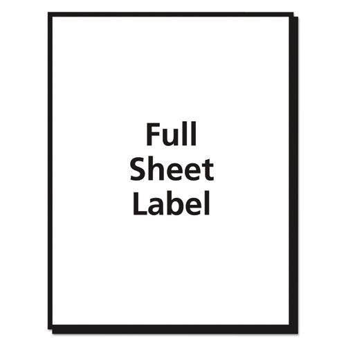 Image of Avery® Matte Clear Shipping Labels, Inkjet Printers, 8.5 X 11, Clear, 25/pack