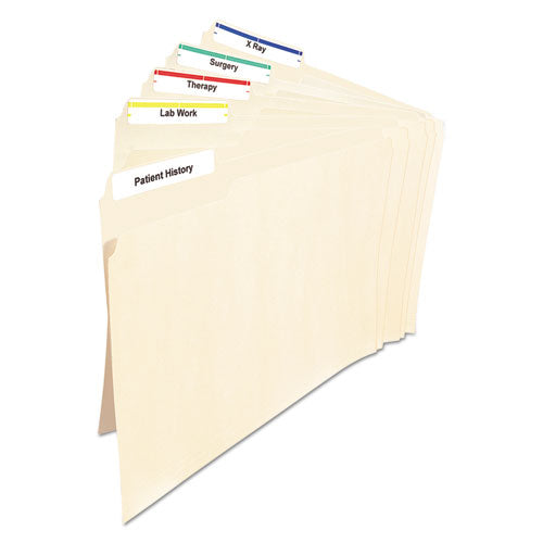 Image of Avery® Permanent Trueblock File Folder Labels With Sure Feed Technology, 0.66 X 3.44, White, 30/sheet, 25 Sheets/pack