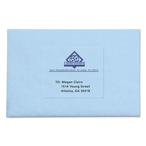 Image of Avery® Matte Clear Easy Peel Mailing Labels W/ Sure Feed Technology, Inkjet Printers, 3.33 X 4, Clear, 6/sheet, 10 Sheets/pack