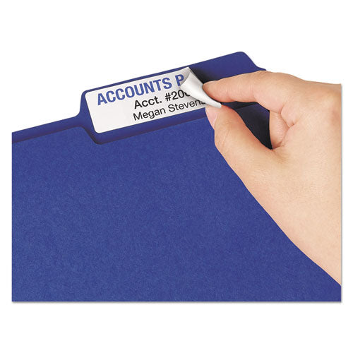 Image of Avery® Removable File Folder Labels With Sure Feed Technology, 0.94 X 3.44, White, 18/sheet, 25 Sheets/pack