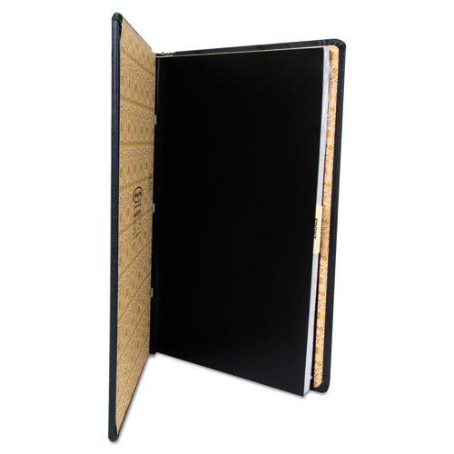 Image of Wilson Jones® Looseleaf Corporation Minute Book, 1-Subject, Unruled, Black/Gold Cover, (250) 14 x 8.5 Sheets