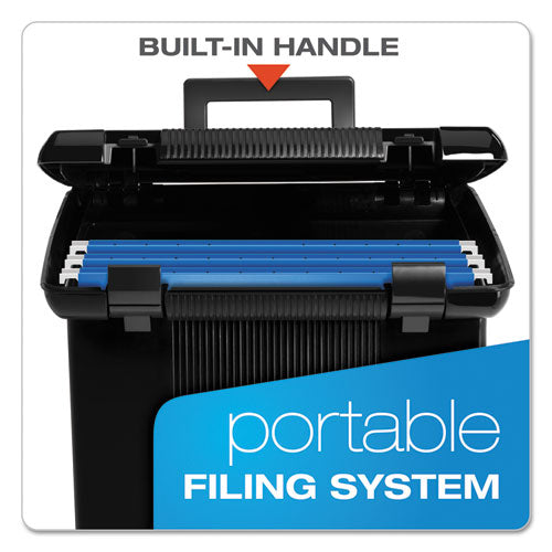 Image of Pendaflex® Portable File Boxes, Letter Files, 13.88" X 14" X 11.13", Black