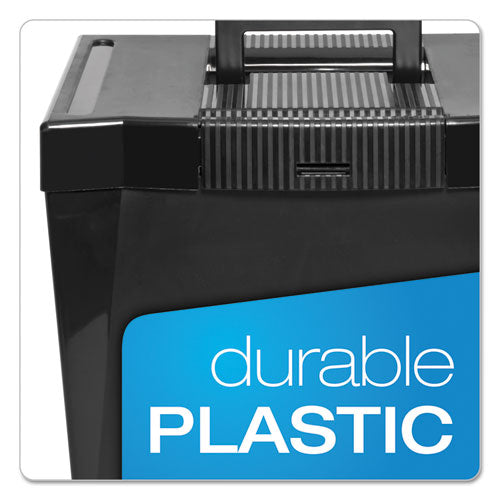 Image of Pendaflex® Portable Letter Size File Box, Letter Files, 13.5" X 10.25" X 10.88", Black