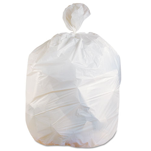 Image of Heritage Linear Low-Density Can Liners, 60 gal, 0.75 mil, 38" x 58", White, 100/Carton